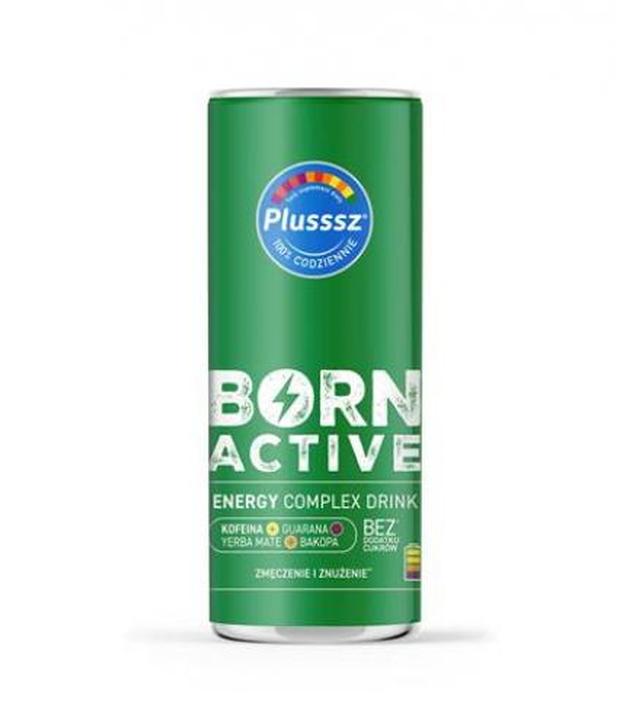 Plusssz Born Active Energy Complex Drink, 250 ml - ważny do 2025-08-31