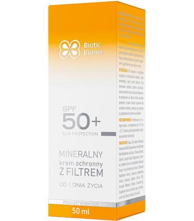 Biotic Biome Mineralny krem z filtrem SPF 50+ 50 ml