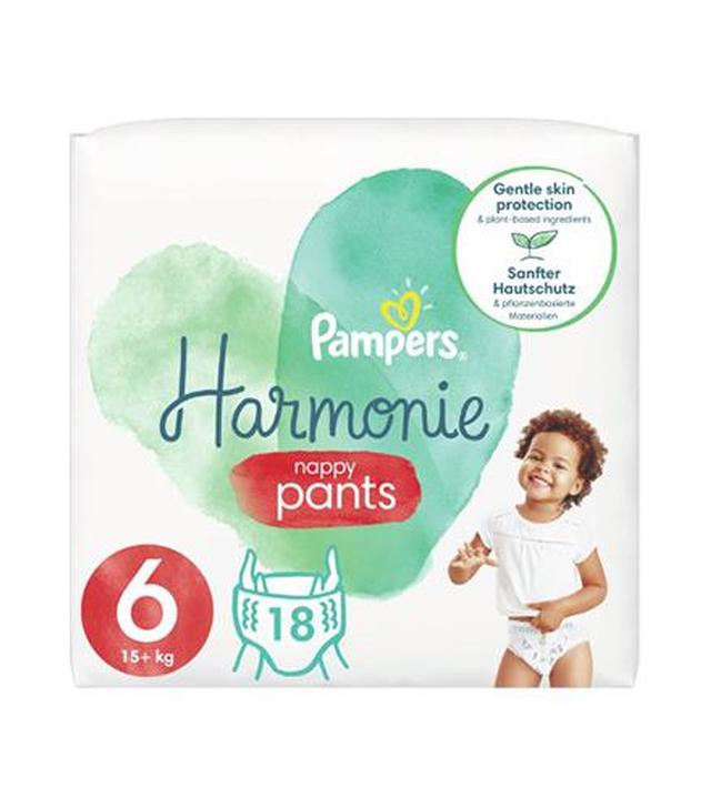 Pampers Happy Pants Harmonie Pieluchomajtki rozmiar 6 15+ kg, 18 szt., cena, opinie, właściwości