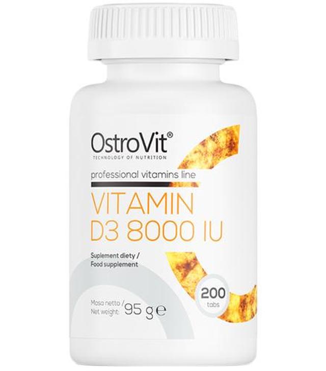 OstroVit Vitamin D3 8000 IU - 200 tabl. - cena, opinie, składniki