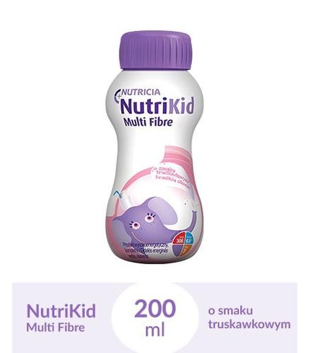 NUTRIKID MULTI FIBRE Smak truskawkowy, 200 ml - ważny do 2024-10-31