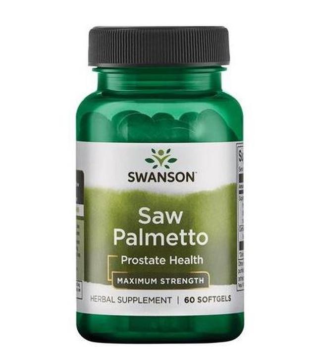 Swanson Saw Palmetto Ekstrakt 320 mg - 60 kaps. Na przerost prostaty - cena, opinie, właściwości