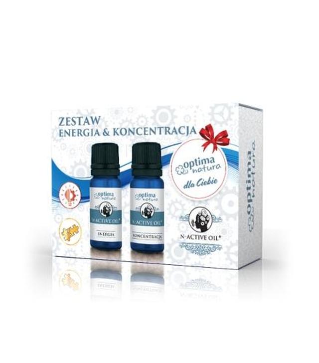 OPTIMA NATURA Zestaw N-Active Oil® Energia Koncentracja, 2 x 10 ml - ważny do 2024-12-31