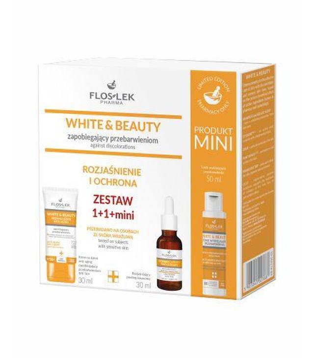 FLOSLEK White & Beauty zapobiegający przebarwieniom, 1 zestaw