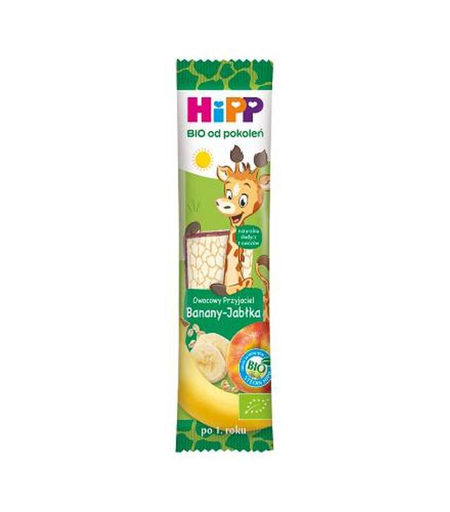 HiPP BIO Owocowy Przyjaciel Owocowy batonik dla małych dzieci po 1. roku banany - jabłka, 23 g