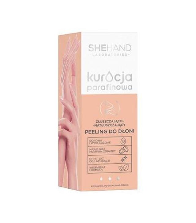 SheHand - KURACJA PARAFINOWA Złuszczająco-natłuszczający peeling do skóry dłoni, 75 g