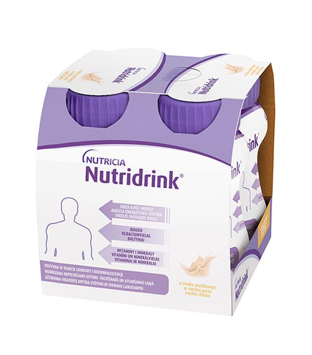 Nutridrink, napój o smaku waniliowym, 4 x 125 ml