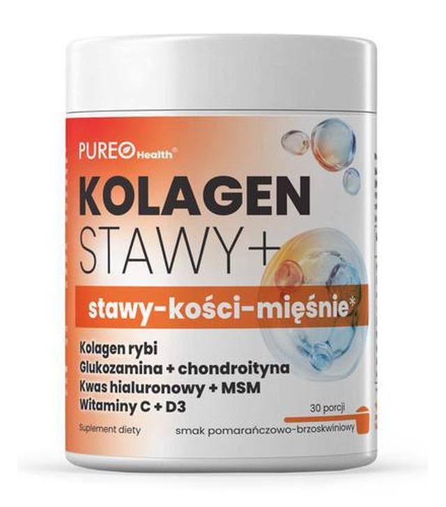 Pureo Health Kolagen Stawy+ smak pomarańczowo-brzoskwiniowy 30 porcji