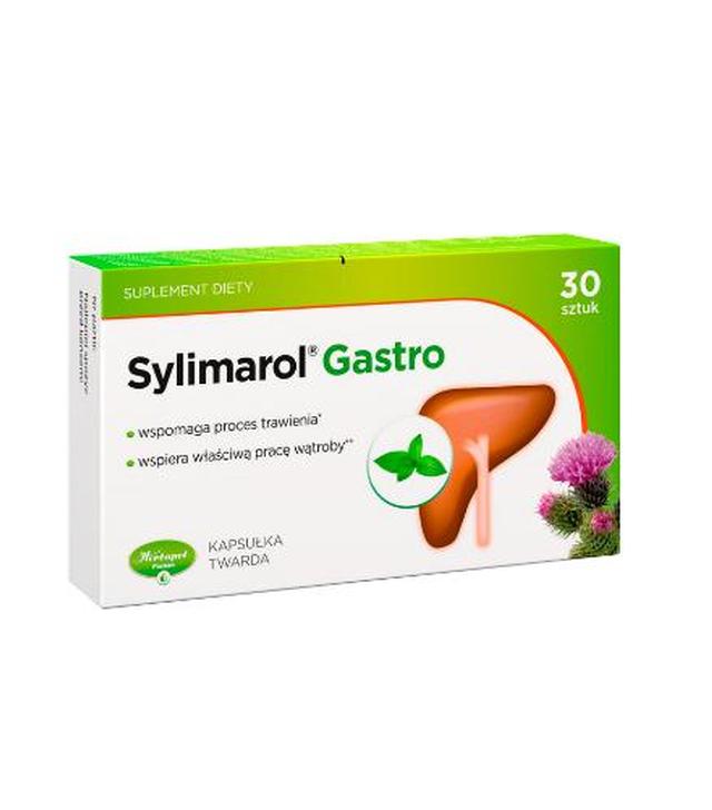 SYLIMAROL GASTRO - 30 kaps.Wspomaga prawidłowy proces trawienia i pracę przewodu pokarmowego
