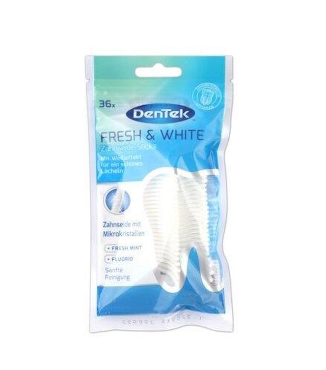 Dentek  Fresh & White Wykałaczki z nicią dentystyczną, 36 sztuk