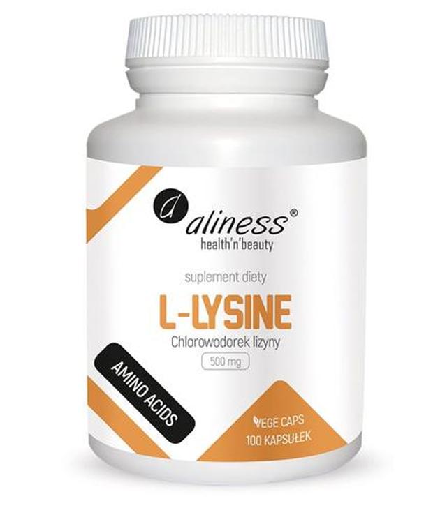 ALINESS L-Lysine 500 mg - 100 kaps. - budulec tkanek i odporności - cena, opinie, wskazania