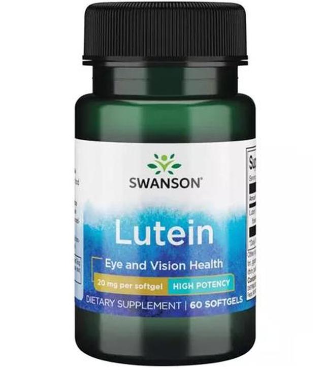 SWANSON Lutein 20 mg - 60 kaps.