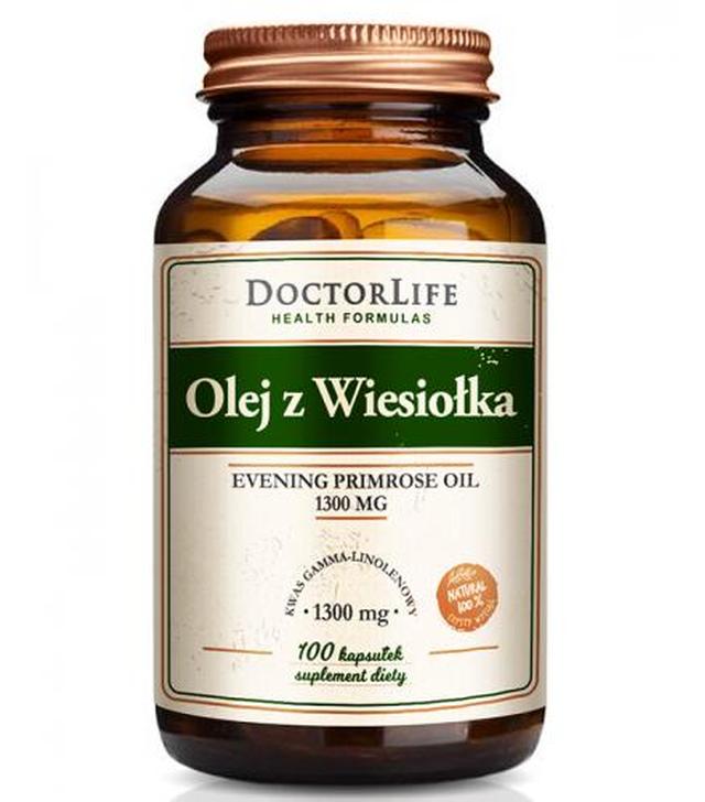 DOCTOR LIFE Olej z Wiesiołka 1300 mg - 100 kaps.