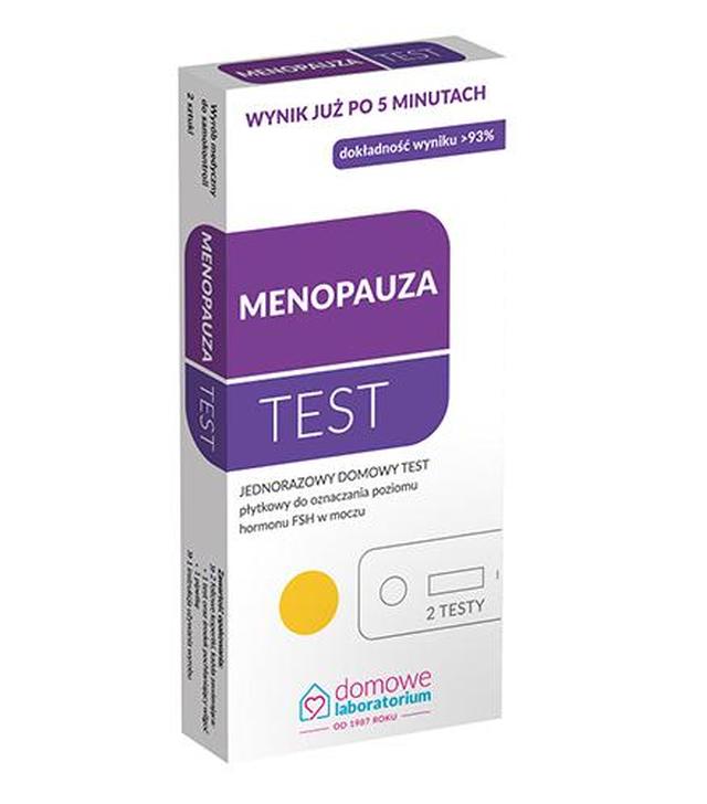 Menopauza test - 2 szt. - cena, opinie, wskazania