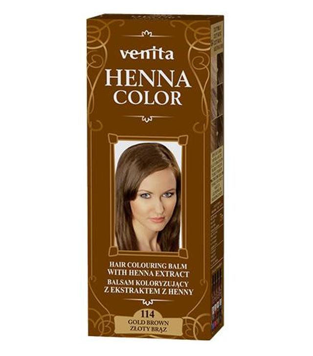VENITA Henna Color Balsam Koloryzujący nr 114 Złoty Brąz, 75 ml