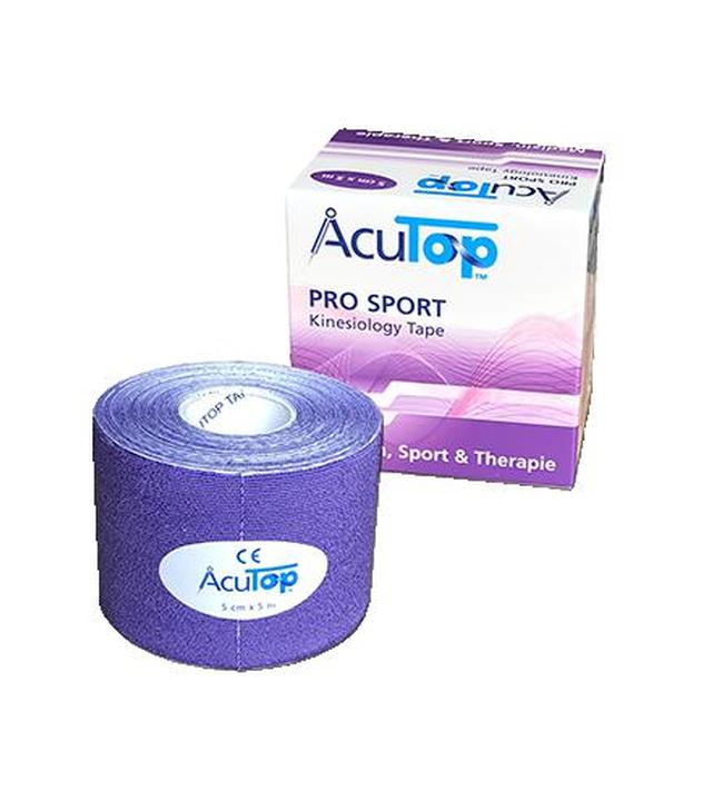 AcuTop Pro Sport Tape 5 cm x 5 m fioletowy, 1 szt., cena, wskazania, opinie