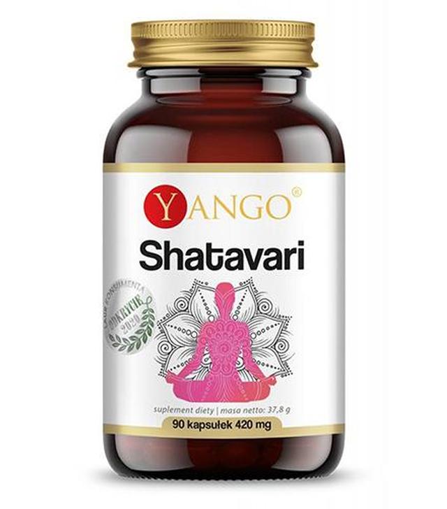 Yango Shatavari ekstrakt 10:1, 90 kaps. cena, opinie, właściwości