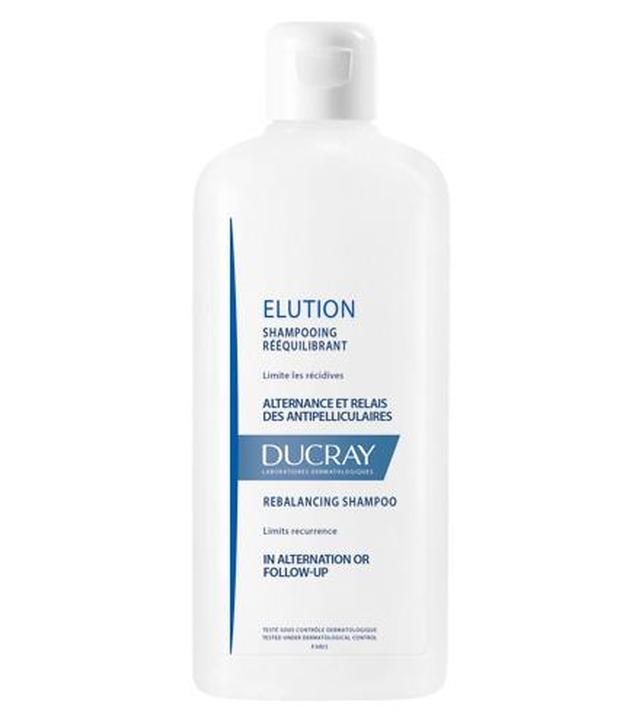 DUCRAY ELUTION Delikatny szampon przywracający równowagę skórze głowy w kuracjach przeciwłupieżowych, 400 ml