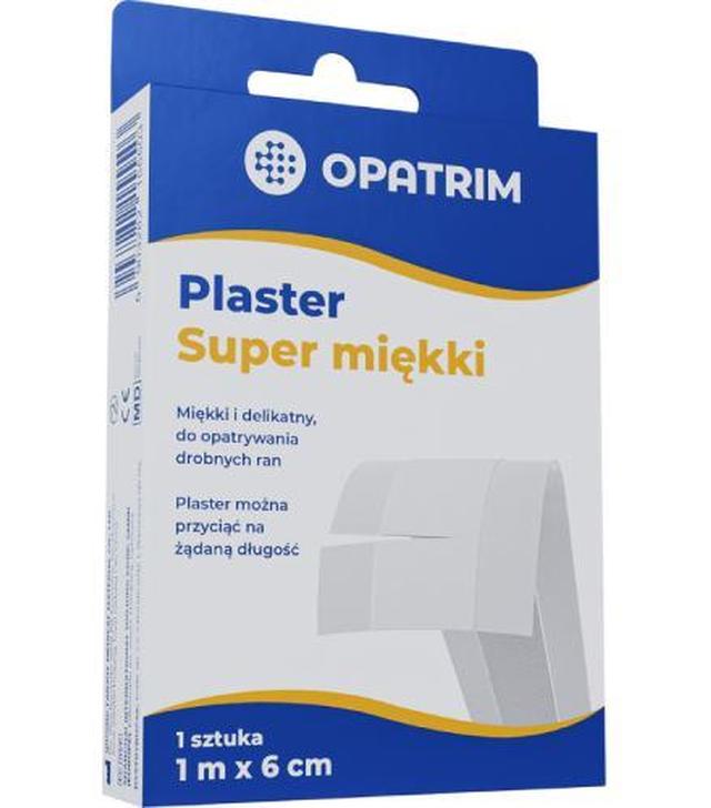 Opatrim Plaster super miękki 1 m x 6 cm, 1 sztuka