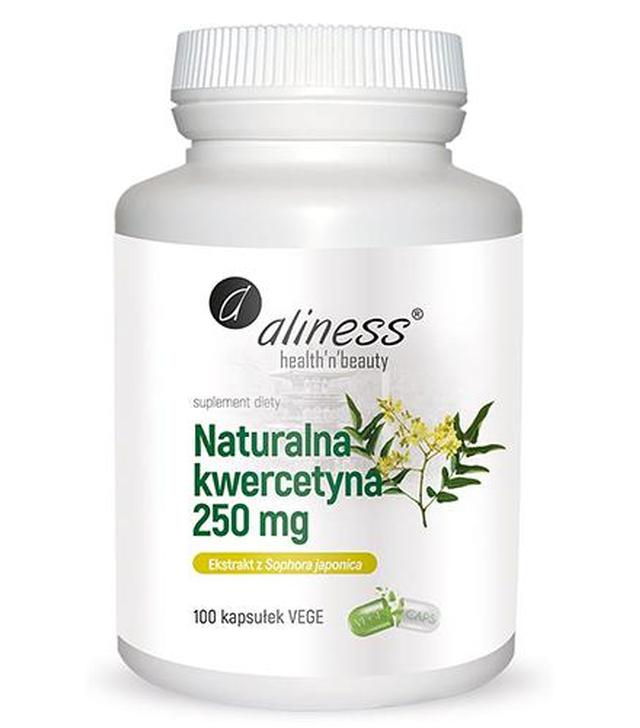 Aliness Naturalna kwercytyna 250 mg - 100 kaps. - cena, opinie, stosowanie