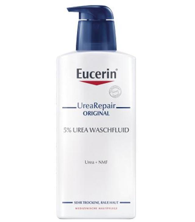 Eucerin UreaRepair Original Fluid do mycia z 5% Mocznikiem do skóry suchej i bardzo suchej, 400 ml, cena, opinie, właściwości