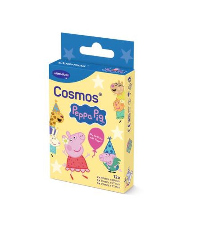 Cosmos Peppa Pig plastry 3 rozmiary, 12 sztuk