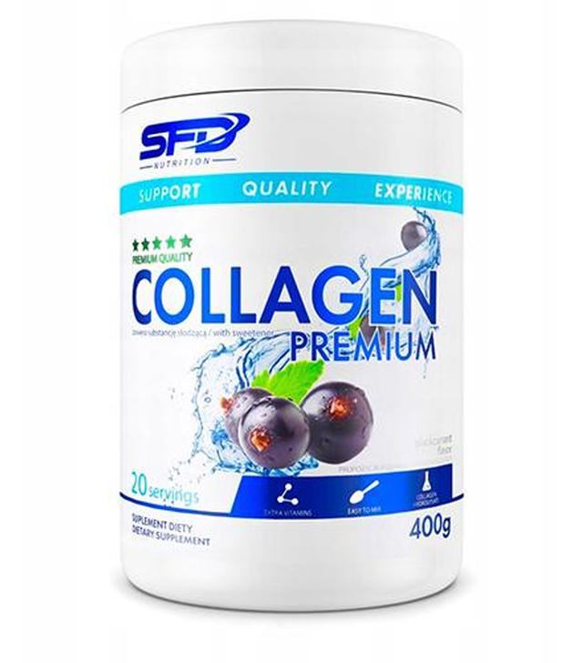 SFD Collagen Premium Blackcurrant, 400 g cena, opinie, właściwości