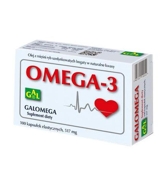 GAL GALOMEGA - 100 kaps. Na serce i funkcjonowanie mózgu - cena, opinie, dawkowanie