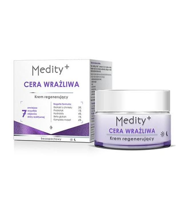 Medity+ Cera Wrażliwa Krem regenerujący na noc, 50 ml - ważny do 2025-07-31