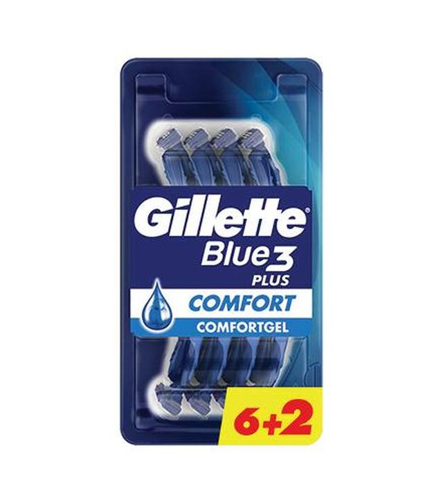 Gillette Blue3 Plus Comfort, maszynki jednorazowe dla mężczyzn, 8 sztuk