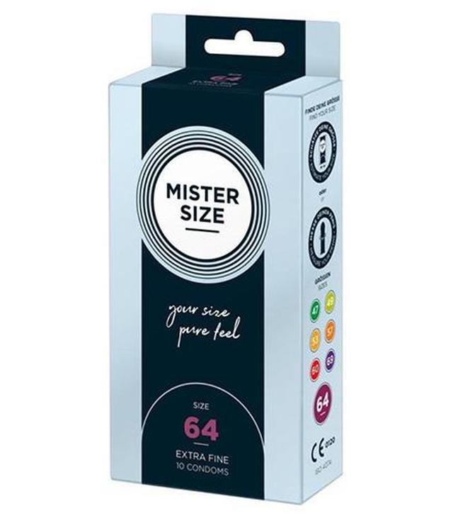 Mister Size Prezerwatywy 64 mm, 10 szt., cena, wskazania, właściwości