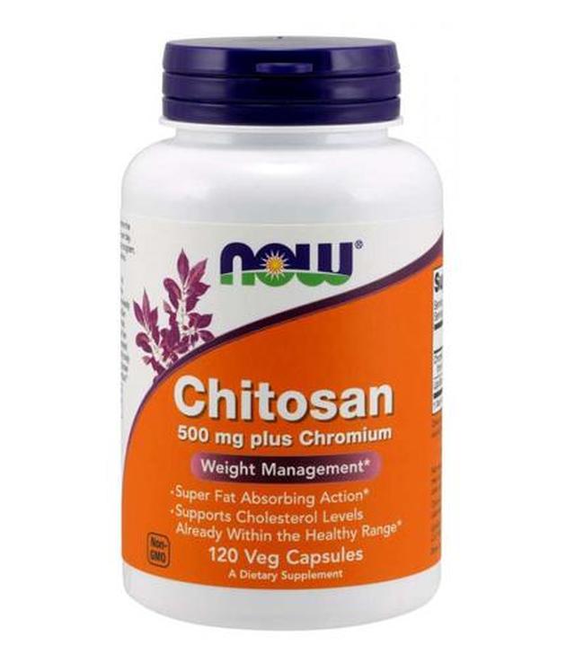 Now Foods Chitosan 500 mg plus Chromium - 120 kaps. Na odchudzanie - cena, opinie, właściwości