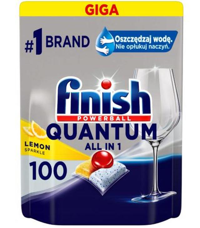 Finish Quantum Lemon Kapsułki do mycia naczyń w zmywarce, 100 sztuk