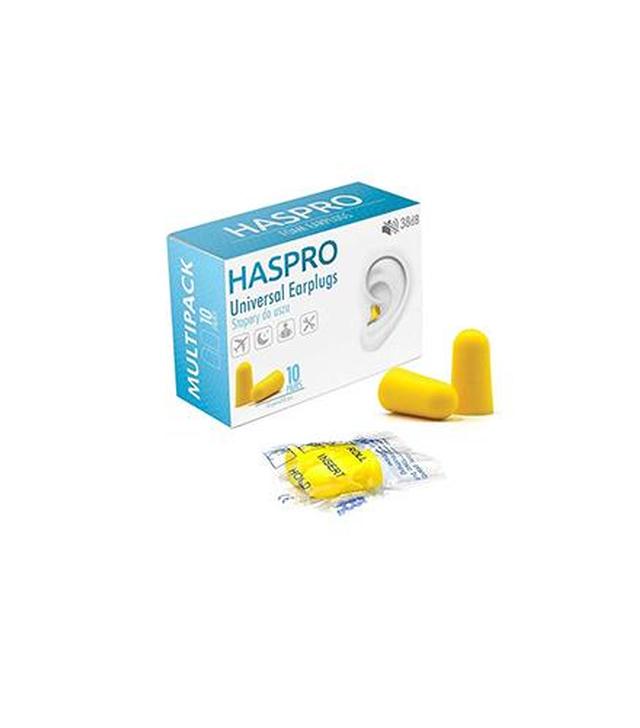 Haspro Universal Earplugs 38 dB Stopery do uszu kolor żółty - 10 par / 20 szt. - cena, opinie, użytkowanie