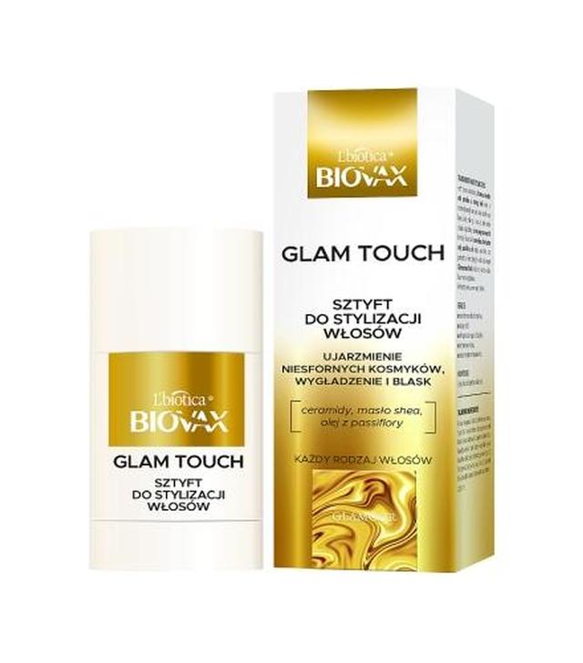 L'biotica Biovax Glamour Glam Touch Wygładzający sztyft ujarzmiający, 25 g