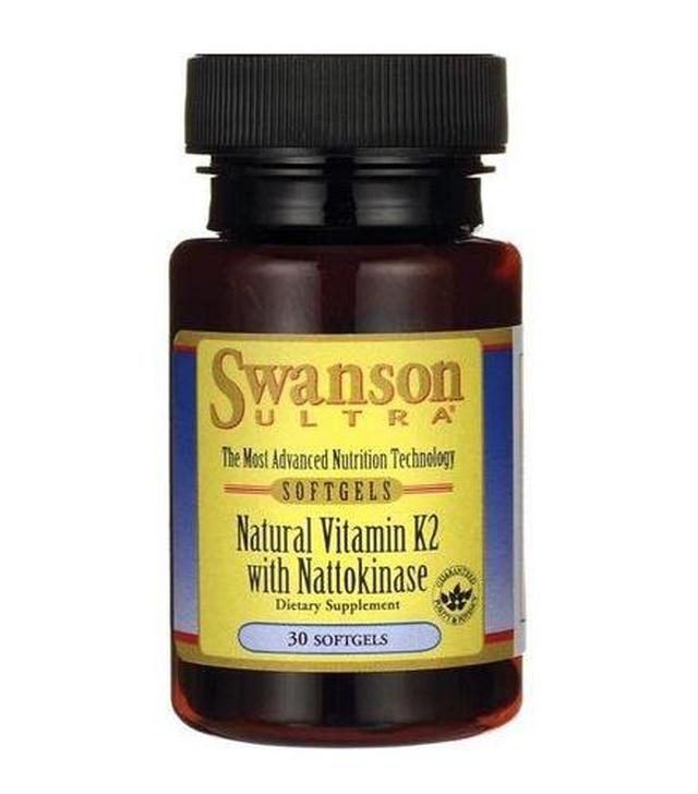 Swanson Witamina K2 & Nattokinaza, 30 kapsułek
