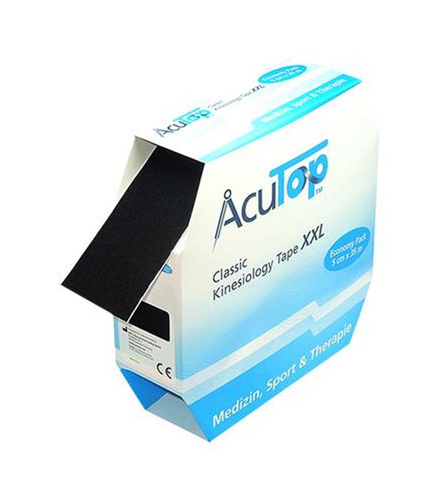 AcuTop Tape Classic 5 cm x 35 m czarny, 1 szt., cena, opinie, wskazania