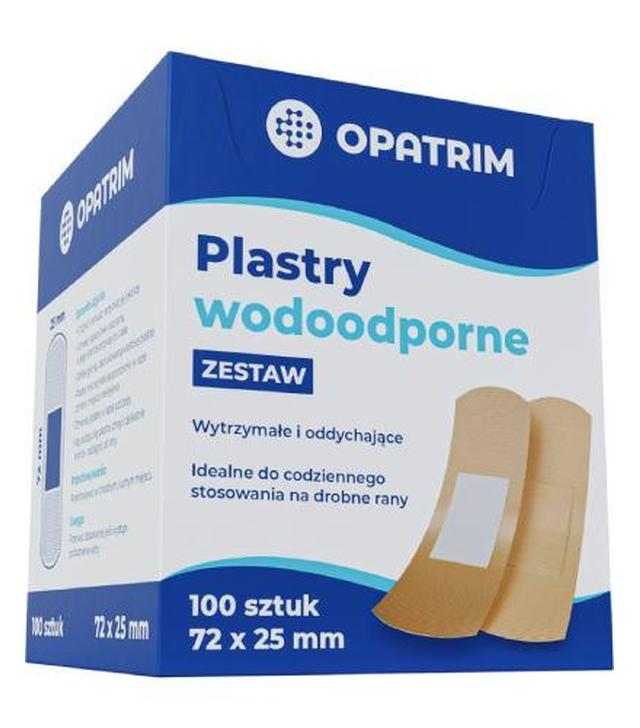 Opatrim zestaw plastrów wodoodpornych 72 x 25 mm, 100 sztuk