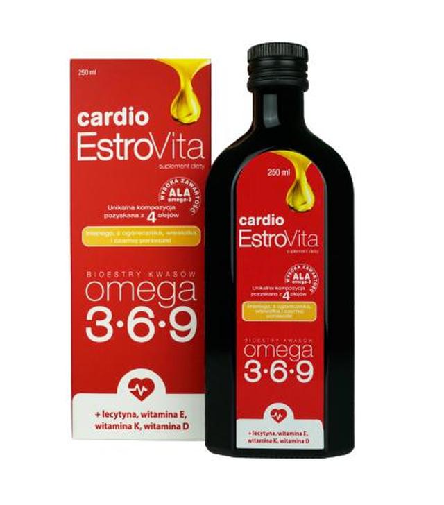 EstroVita Cardio Omega 3-6-9, 250 ml, cena, opinie, wskazania