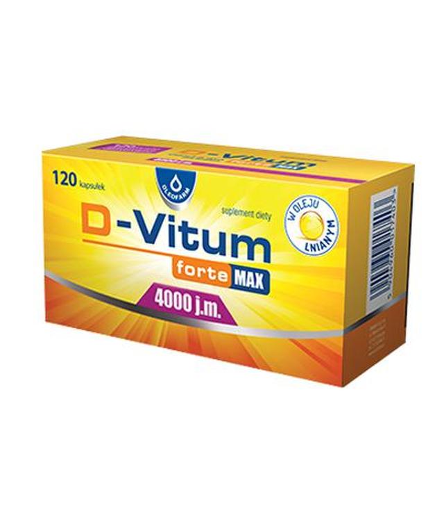 Oleofarm D - Vitum Forte Max 4000 j.m., 120 kaps., cena, opinie, skład