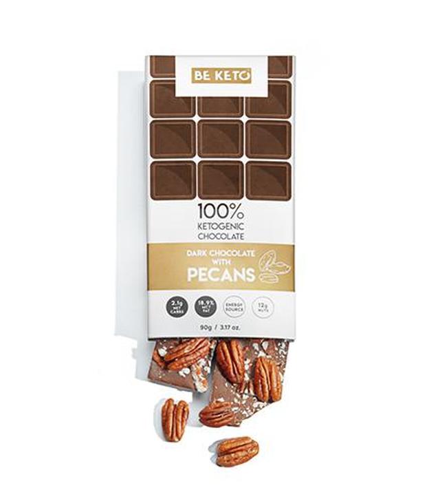 BeKeto KETO Chocolate Pecan, 90 g, cena, wskazania, składniki
