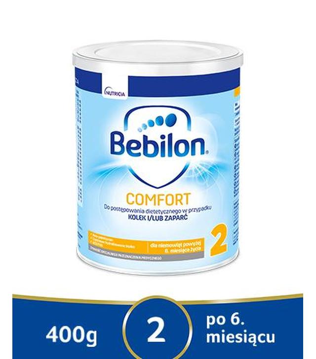 Bebilon Comfort 2, żywność specjalnego przeznaczenia medycznego dla niemowląt od 6. miesiąca, 400 g