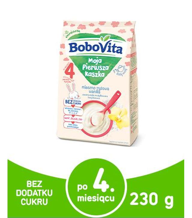BoboVita Moja Pierwsza Kaszka Mleczno - ryżowa Wanilia - 230 g - cena, opinie, stosowanie