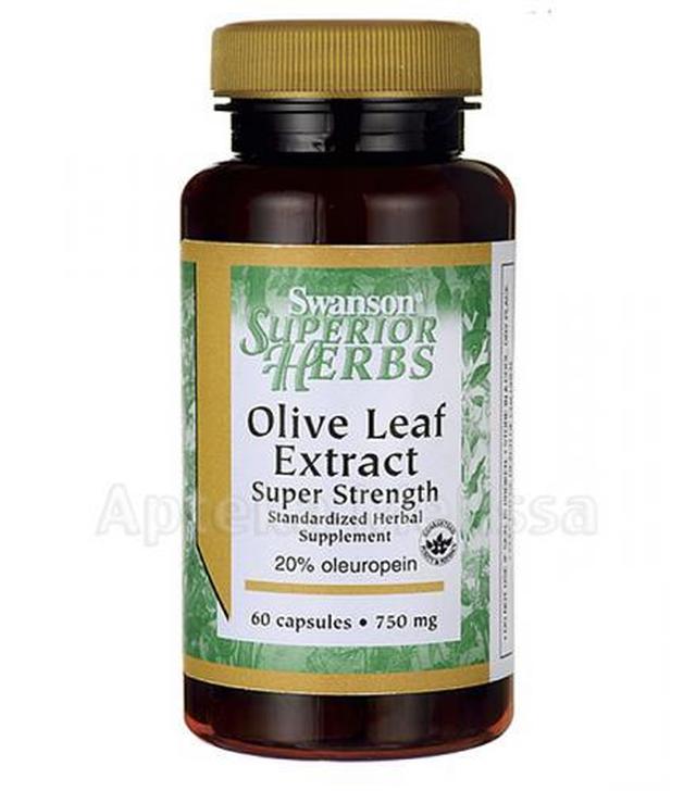 SWANSON Olive Leaf 750 mg - 60 kaps.
