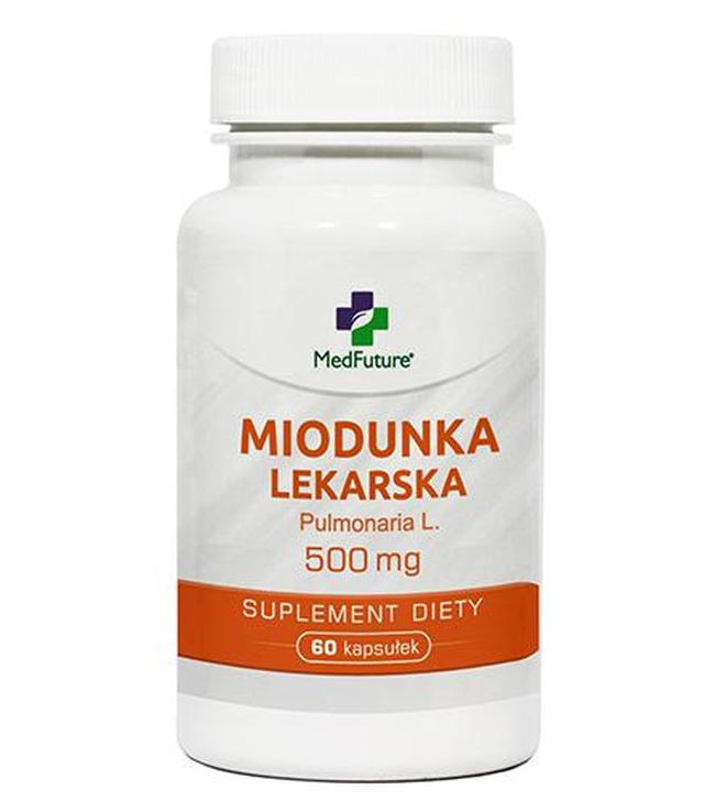 MedFuture Miodunka lekarska 500 mg, 60 kaps. na układ oddechowy cena, opinie, skład