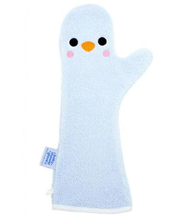 BABY SHOWER GLOVE Rękawica antypoślizgowa pod prysznic kolor niebieski - 1 szt - cena, opinie, użytkowanie
