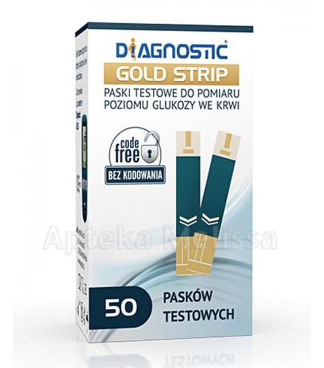 DIAGNOSTIC GOLD STRIP Paski testowe do glukometru - 50 szt.