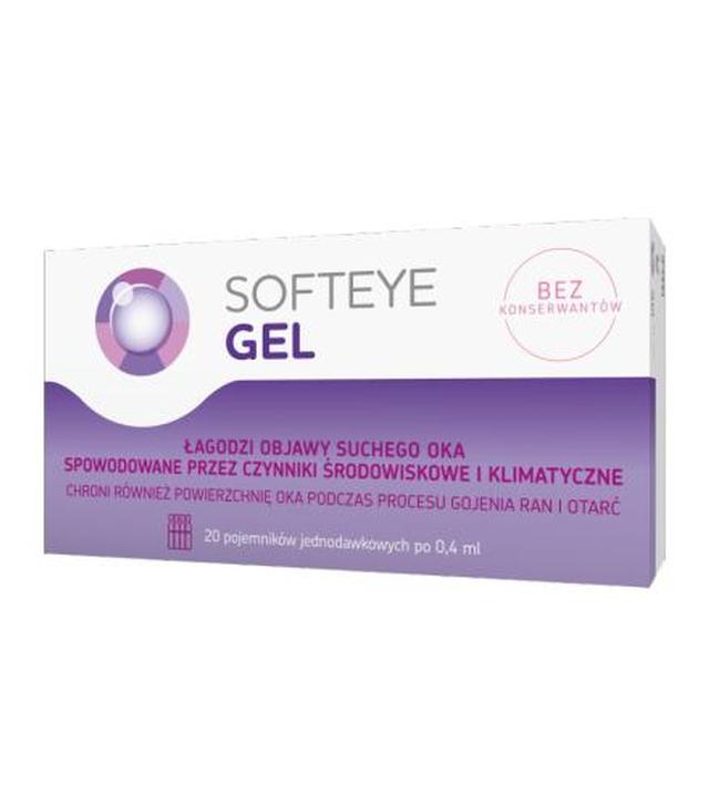 SOFTEYE GEL - 20 x 0,4 ml - na suchość i otarcia - cena, opinie, właściwości - ważny do 2024-12-31