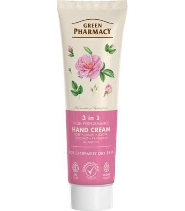Green Pharmacy Krem do rąk wysokowydajny 3w1 Róża, 100 ml