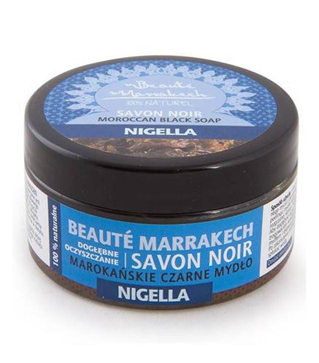Beaute Marrakech Czarne mydło marokańskie Savon Noir z olejem z czarnuszki 100% Naturalne - 100 g - cena, opinie, skład